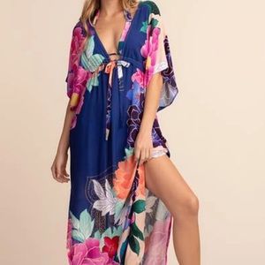 NWT Trina Turk Opulent Oasis Caftan Cover-up